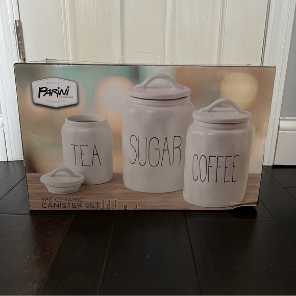 Parini 3 piece Canister set NWT - Picture 1 of 7